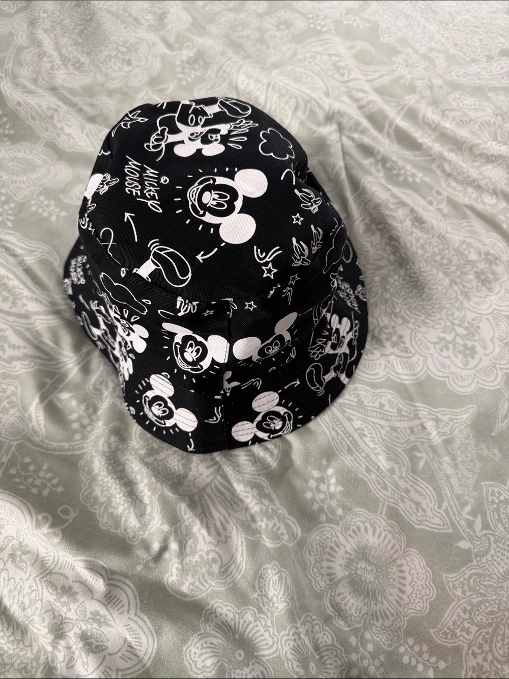 Disney Black & White Mickey Mouse Bucket Hat